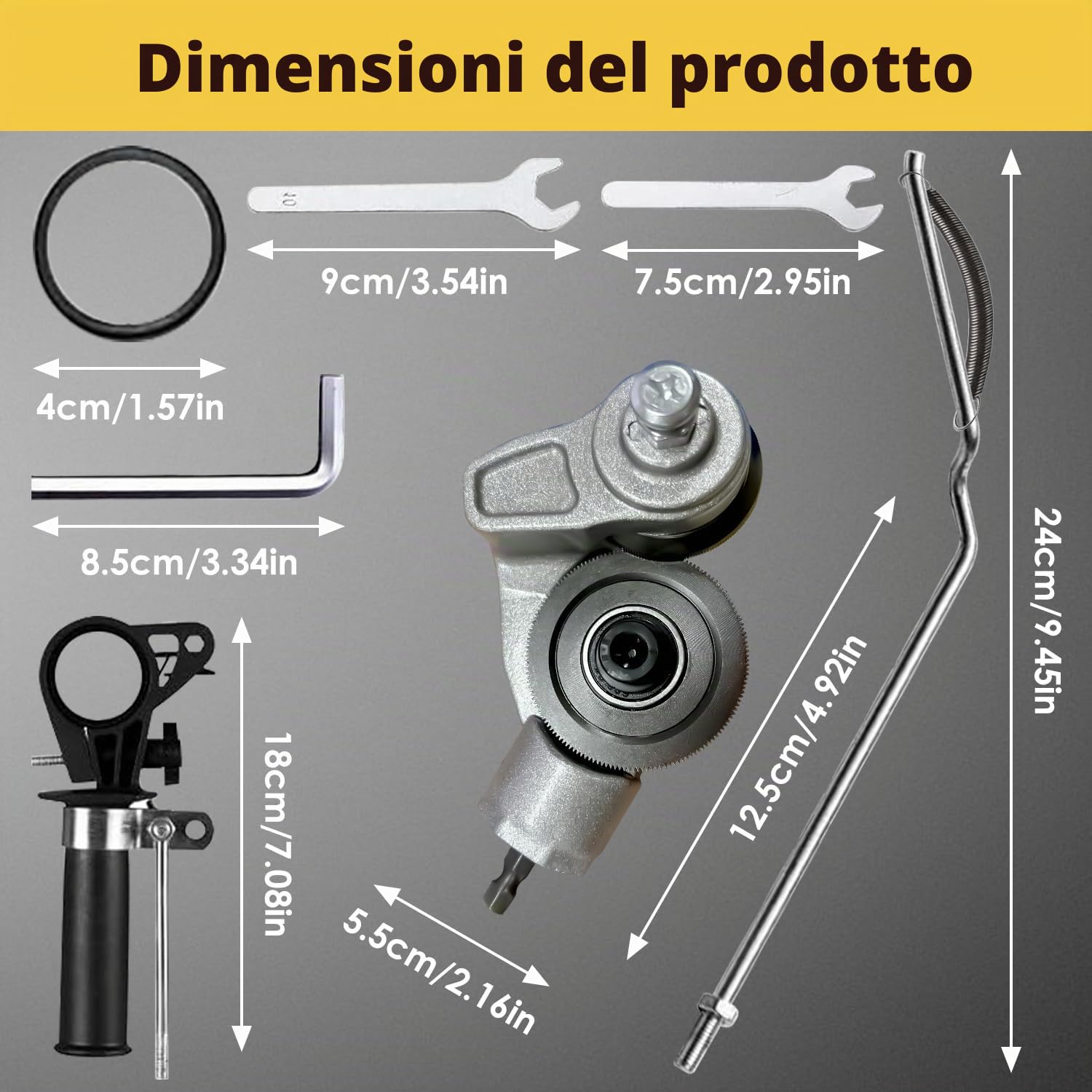 Hapivida Taglierina Lamiera per Trapano in Acciaio