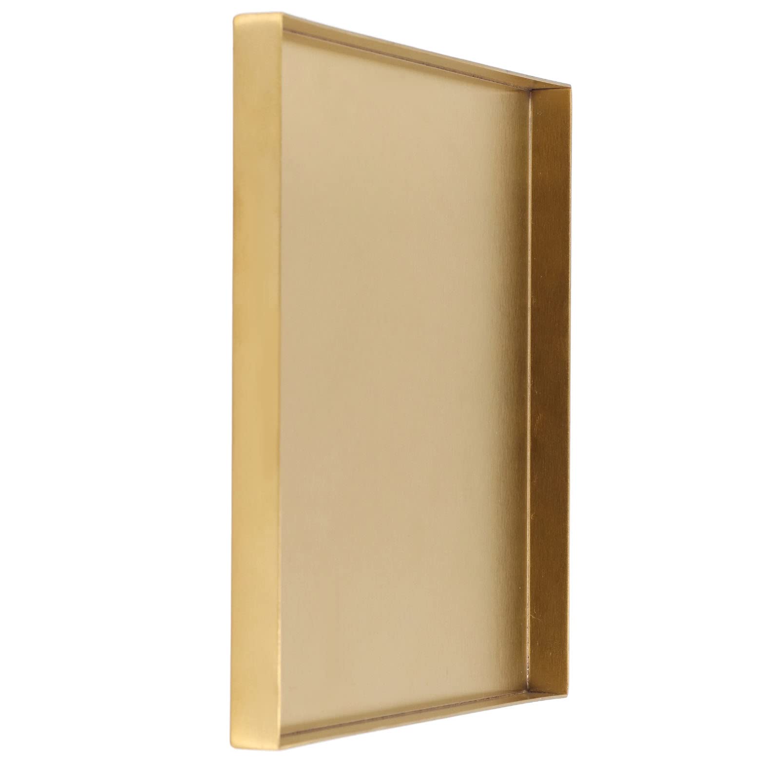 Hapivida Vassoio Quadrato Acciaio Inox Oro 20 cm