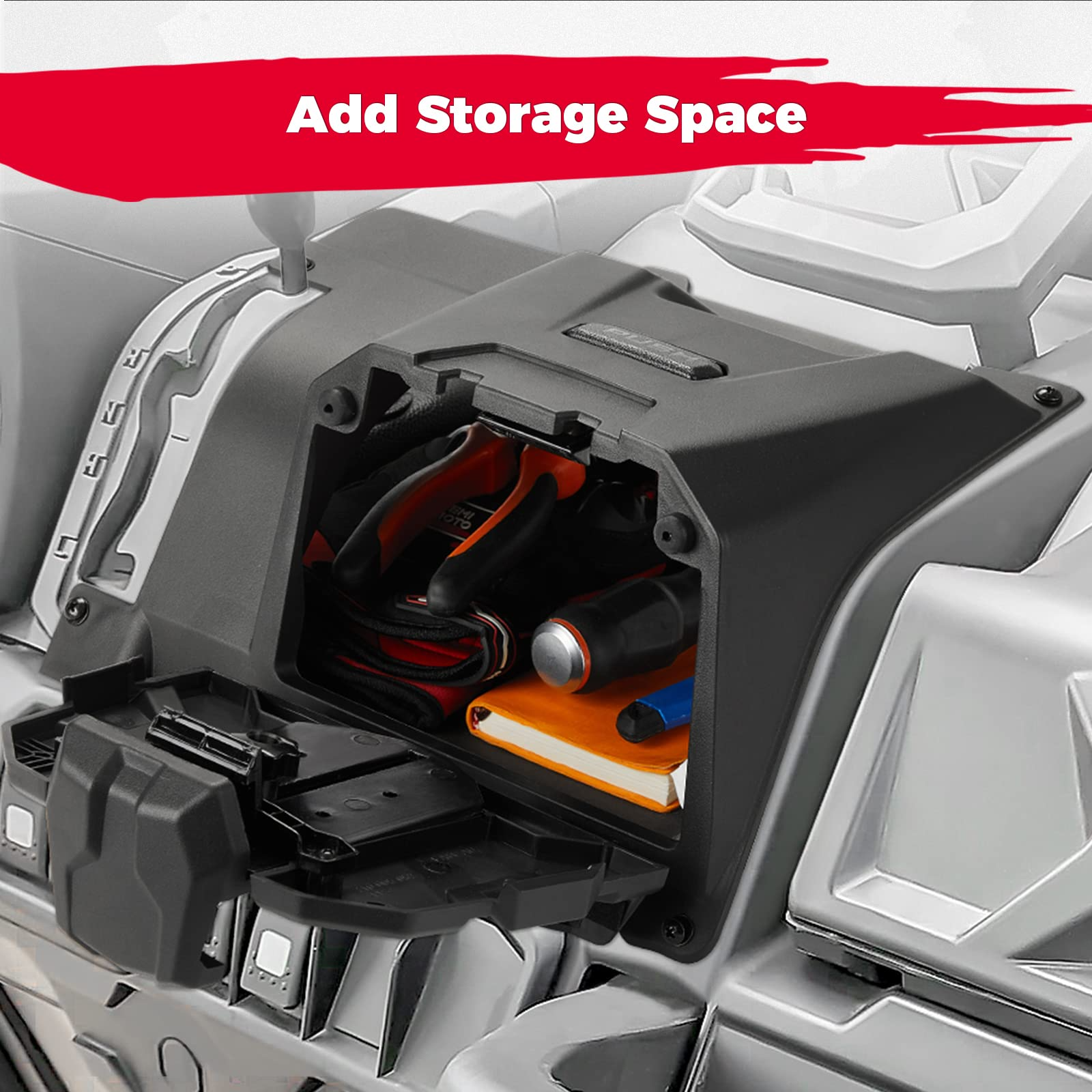 Kemimoto Defender box 14L + porta tablet cruscotto
