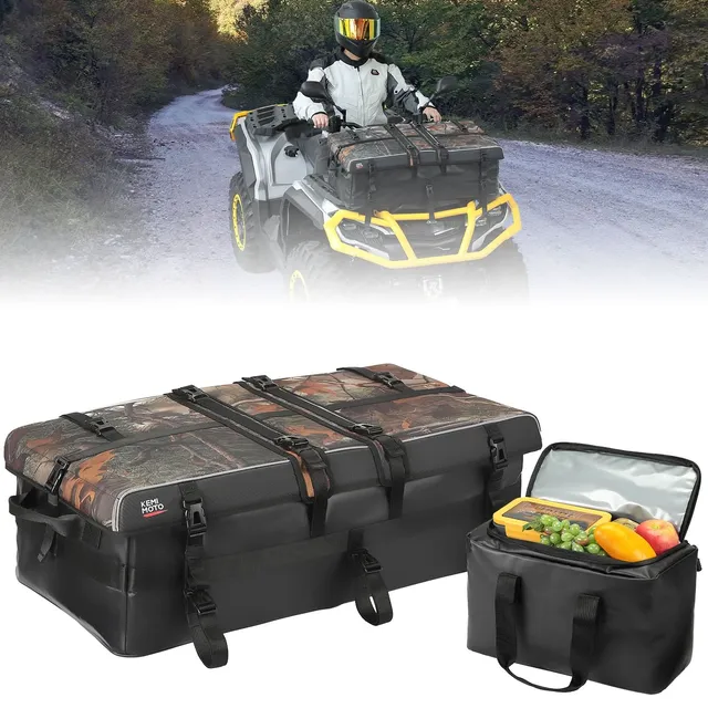 KEMIMOTO Borsa Portapacchi ATV 80L con Borsa Frigo Mimetica