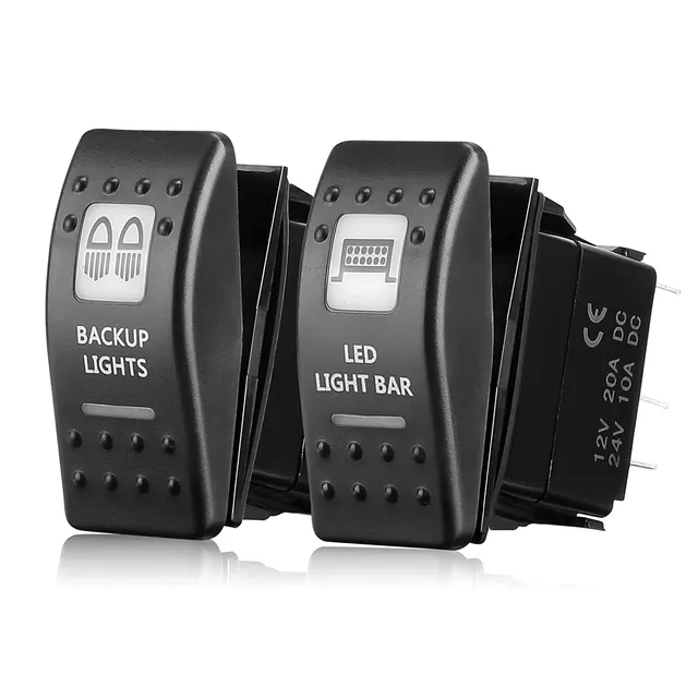 Kemimoto 5Pin interruttore a bilanciere on-off 20A