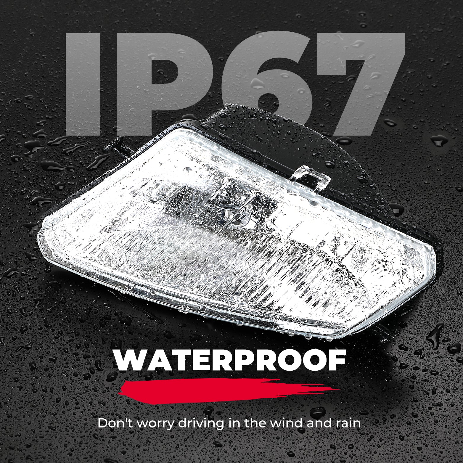 KEMIMOTO Sportsman 500 fanali anteriori IP67 senza lampadina