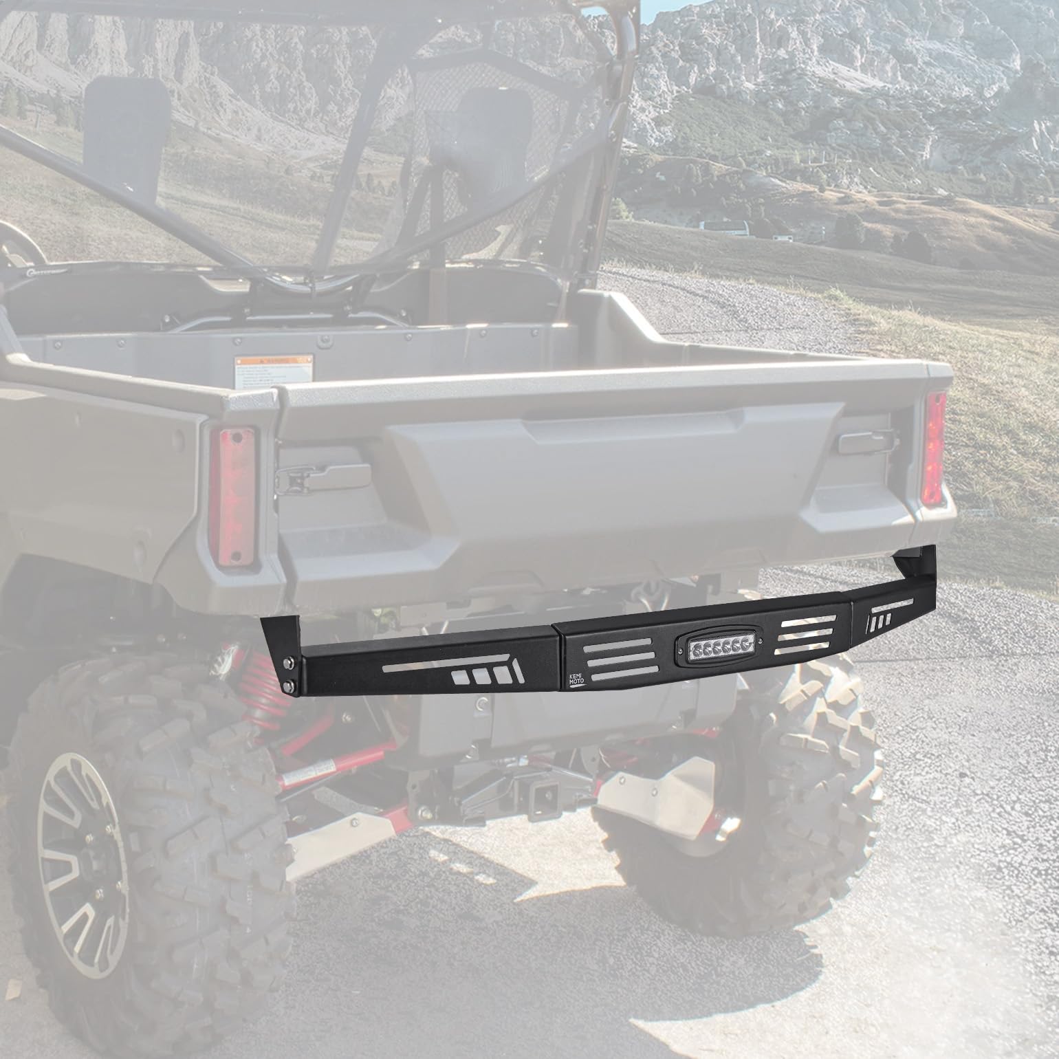 Kemimoto Pioneer 1000 paraurti posteriore acciaio con LED