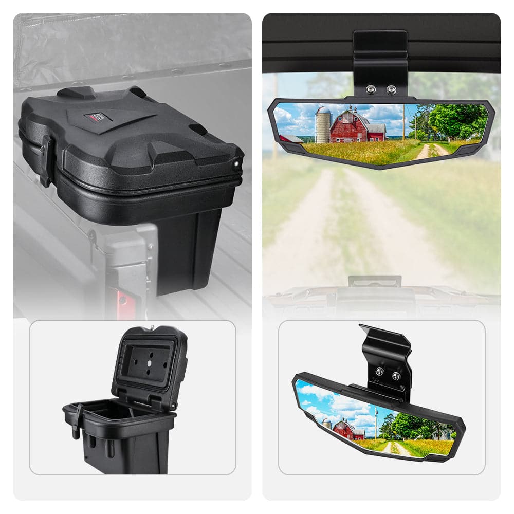 KEMIMOTO Bauletto + Specchietto Polaris Ranger Set