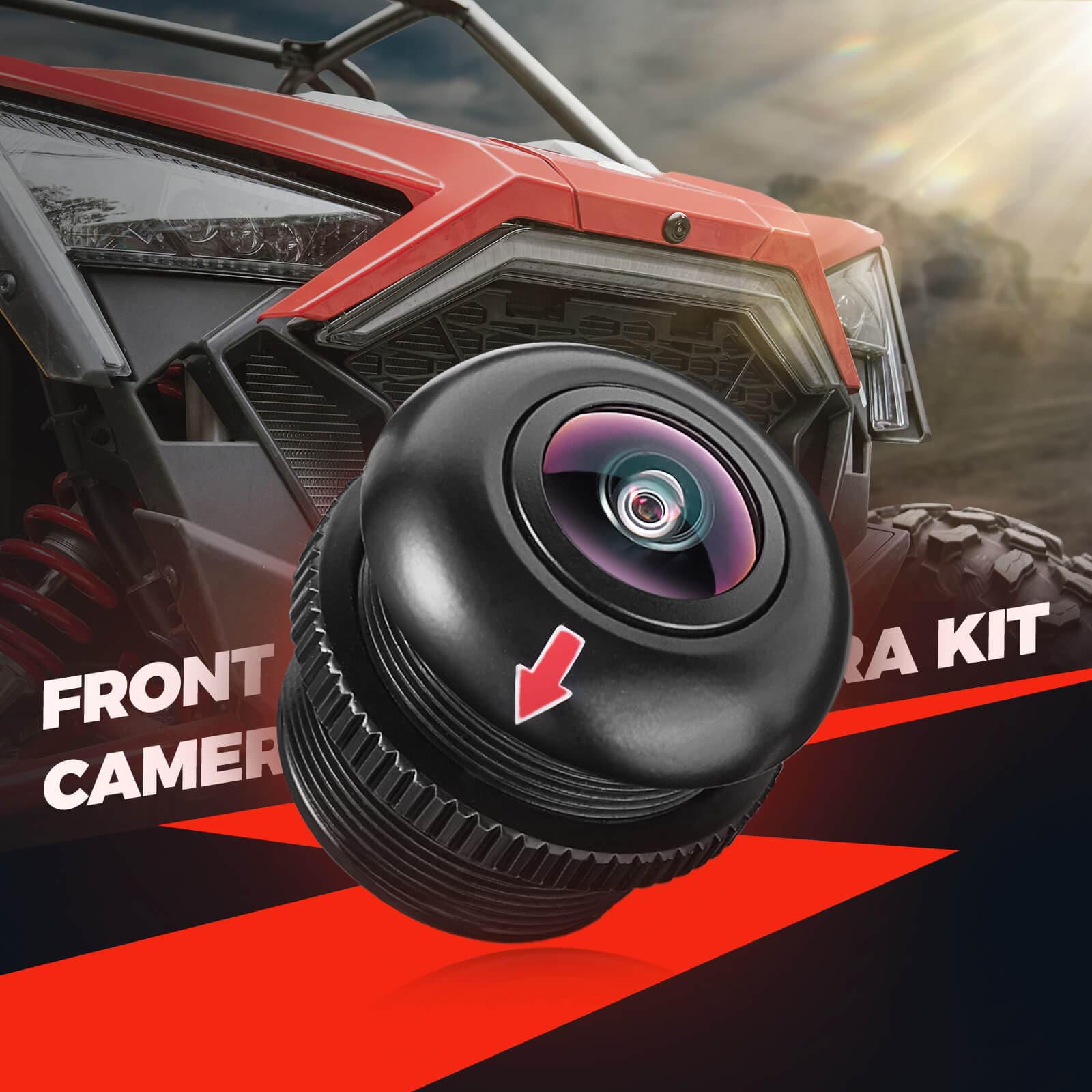 Kemimoto RZR PRO specchietto centrale con telecamera