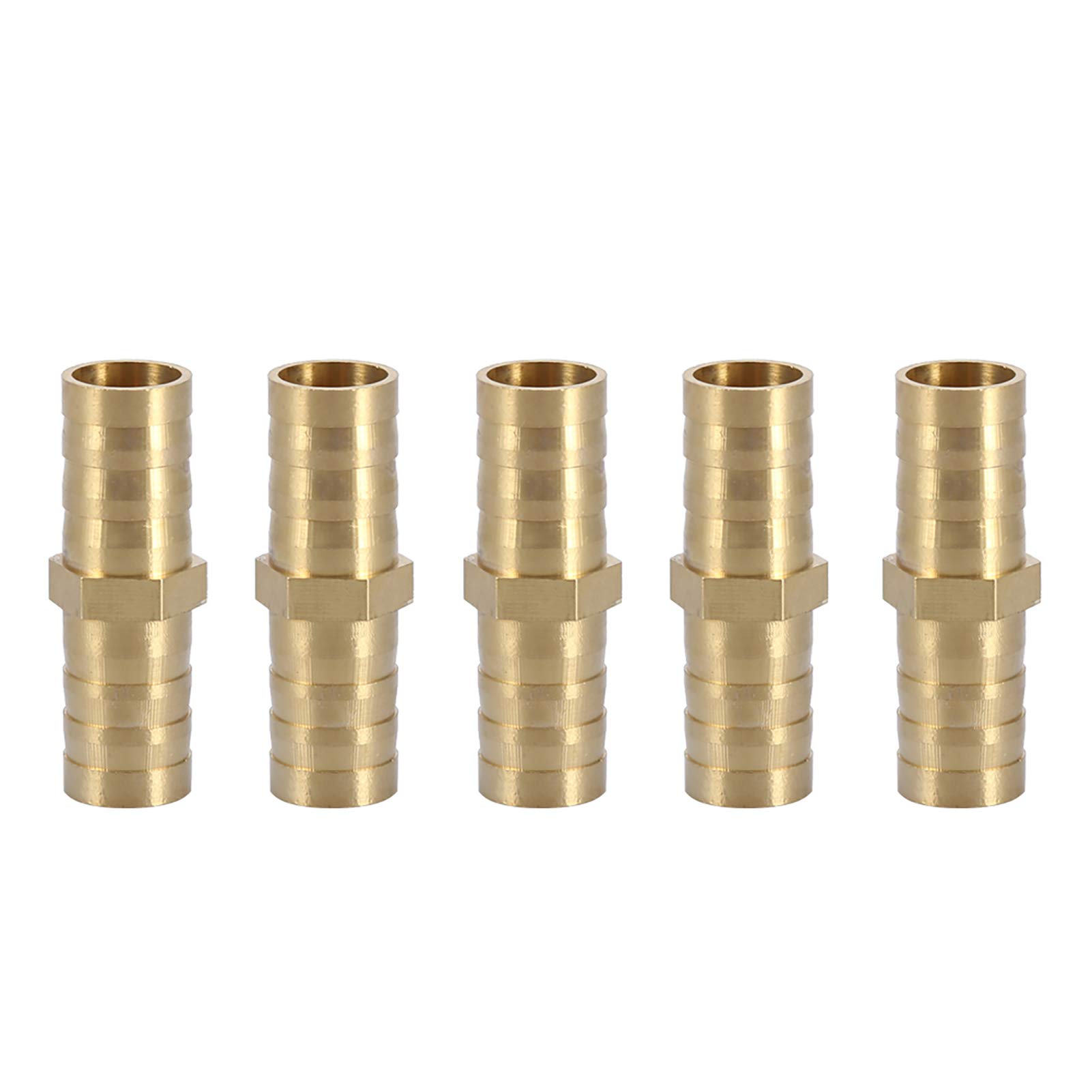 Kuuleyn Raccordo Diritto Ottone 12 mm 5 Pezzi per Tubo
