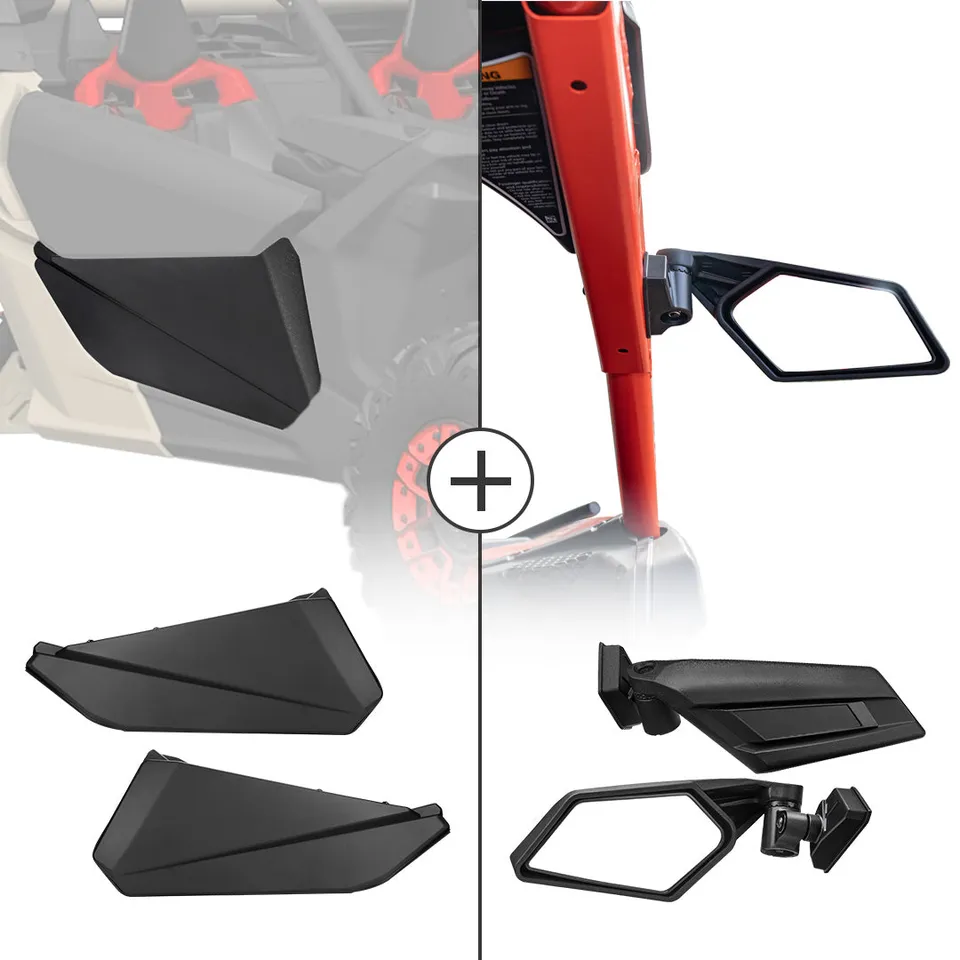 KEMIMOTO Maverick X3 kit porte inferiori e specchi Can-Am