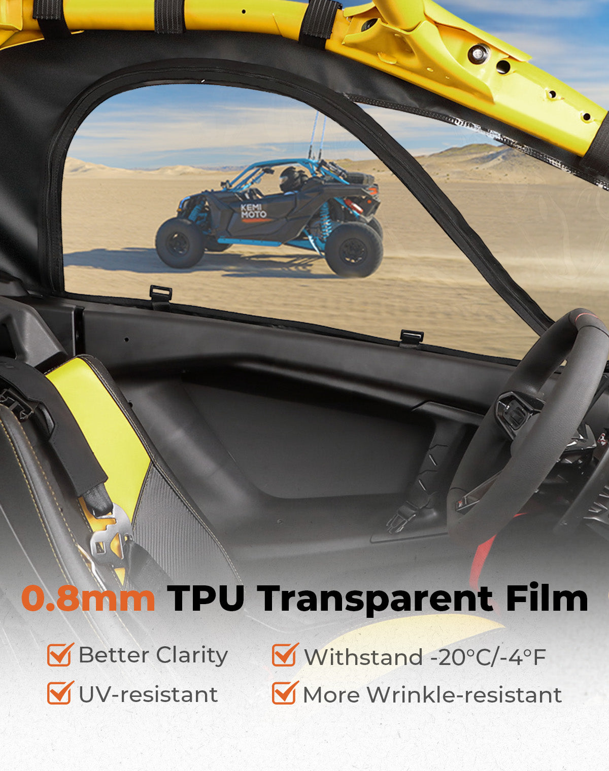 KEMIMOTO Porte Superiori Morbide Can-Am Maverick R con TPU