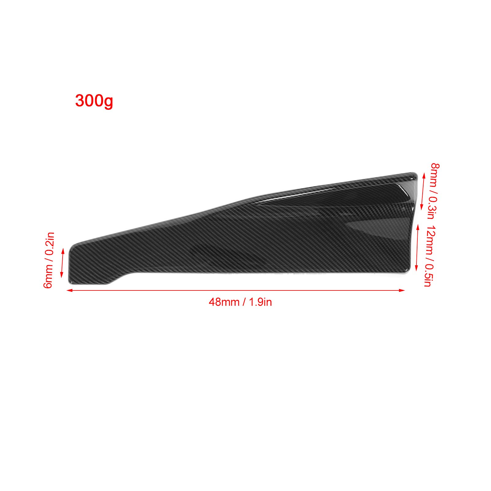 Kuuleyn Splitter Minigonne Auto ABS Carbon Look 2 Pezzi
