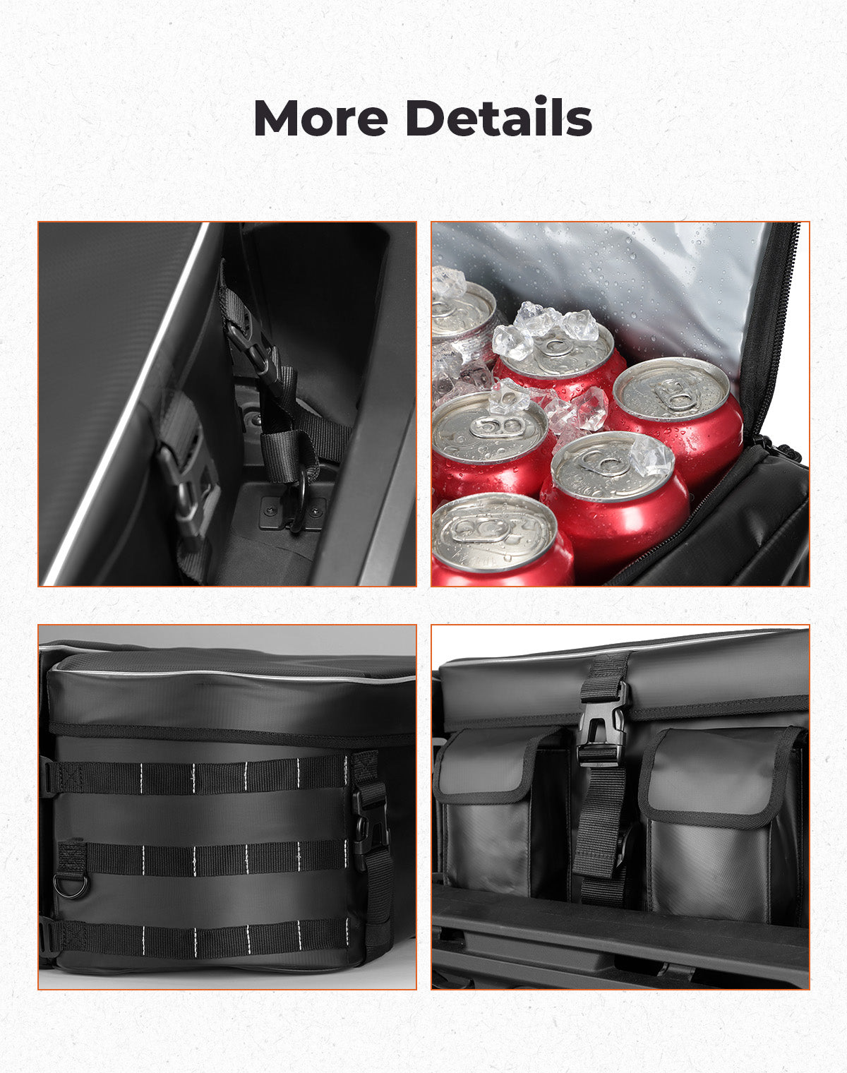 KEMIMOTO Borsa Posteriore 112L per Can-Am Maverick R Impermeabile