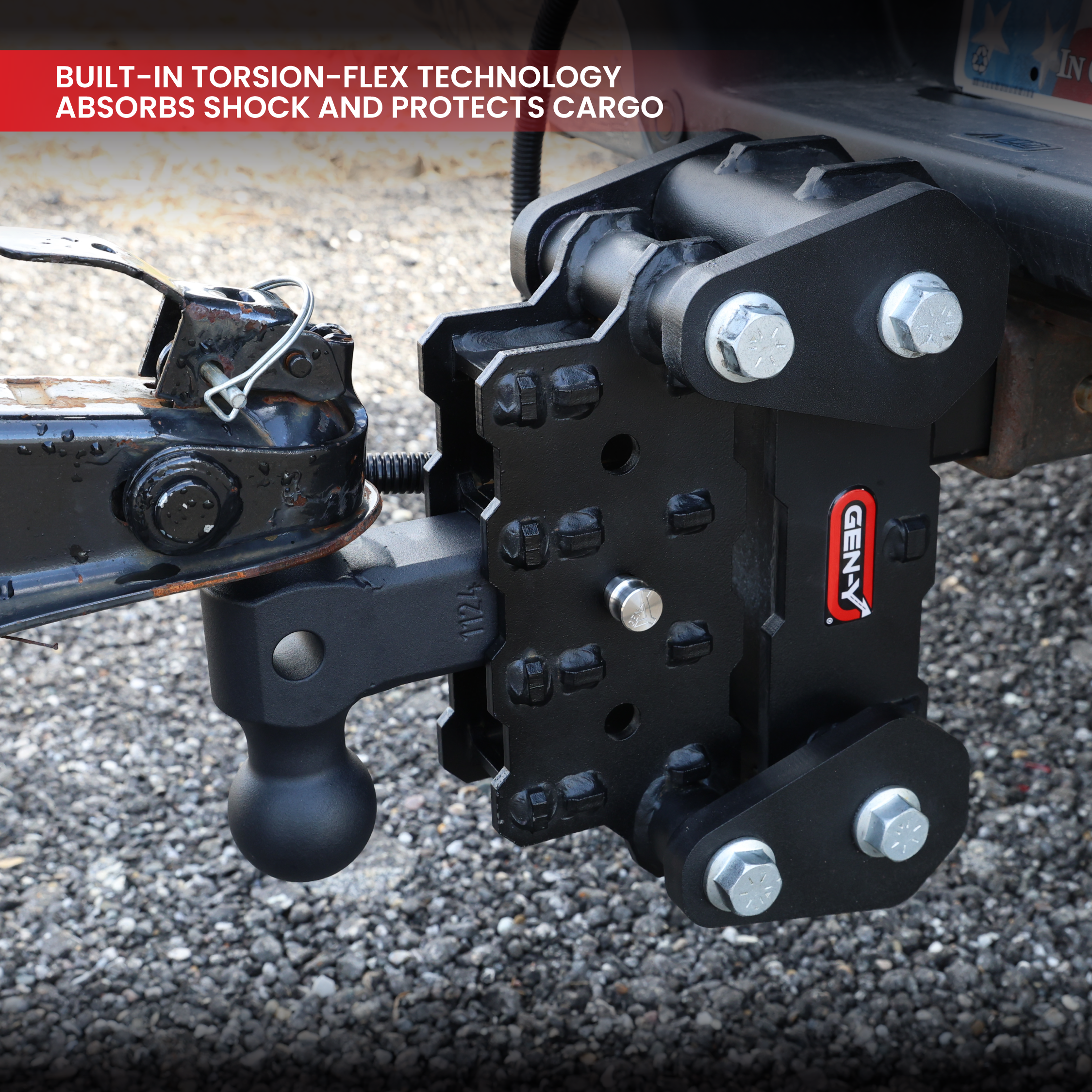 GEN-Y PHANTOM-XT 10K gancio traino regolabile 2" Torsion-Flex