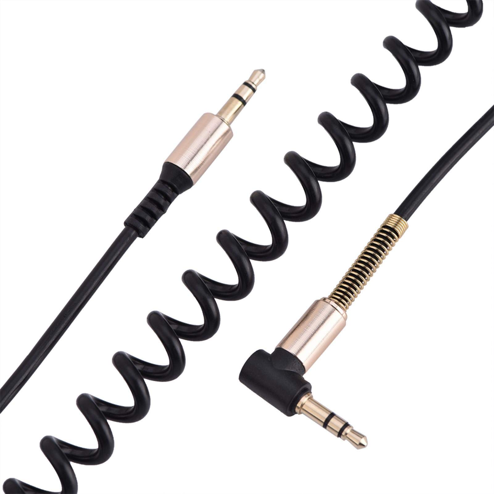 Kuuleyn cavo aux spirale 3,5 mm maschio-maschio 1,8 m nero