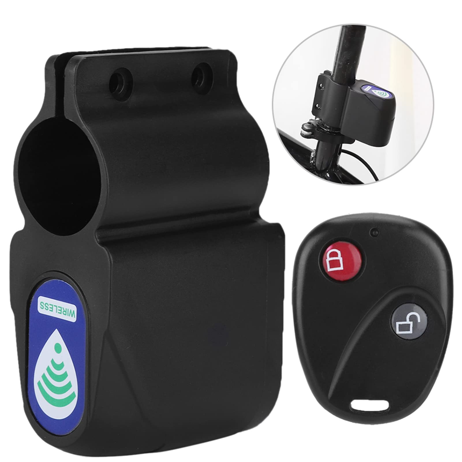 Kuuleyn Lucchetto Bici con Allarme Wireless e Telecomando