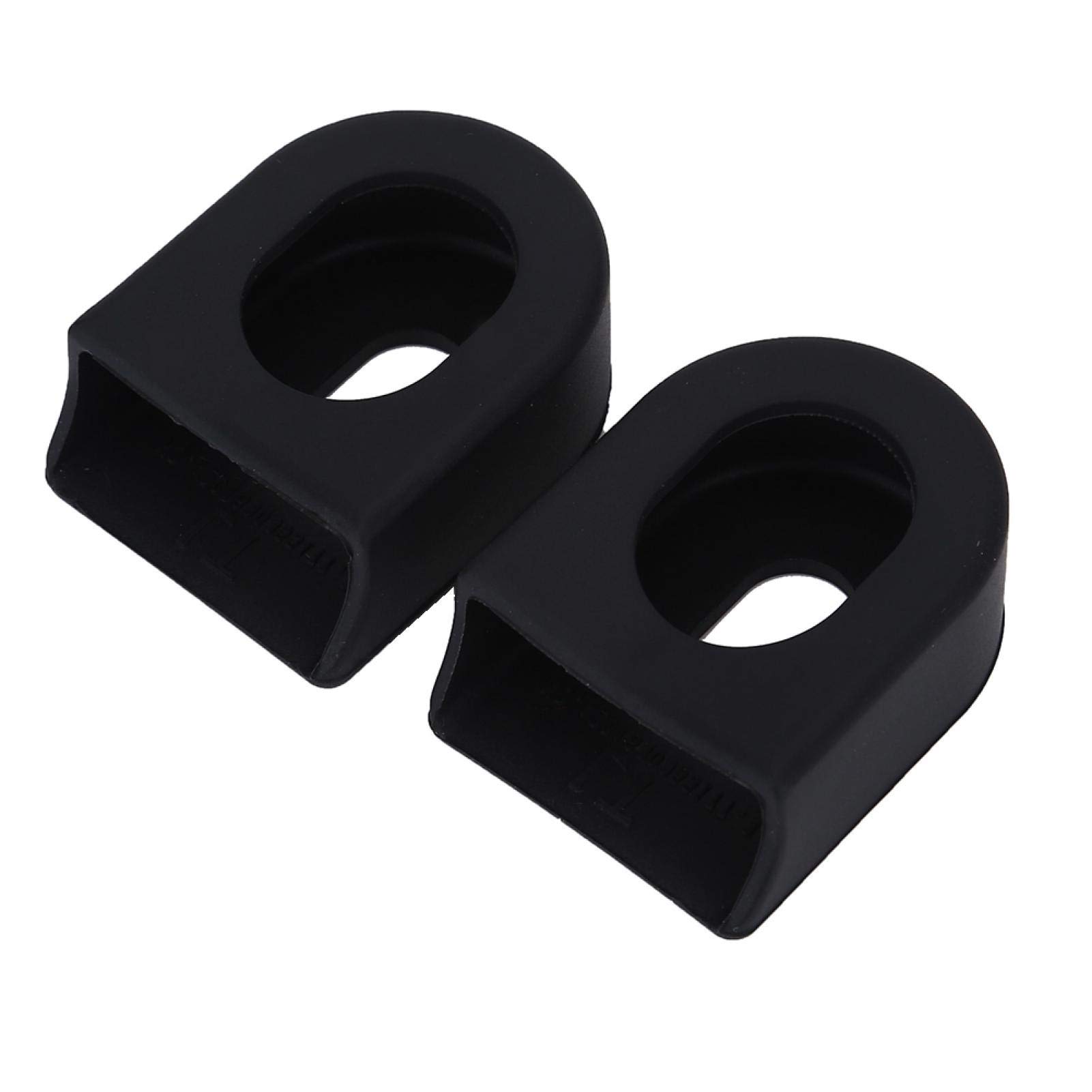 Kuuleyn copri pedivella bici 2 pezzi nero in silicone