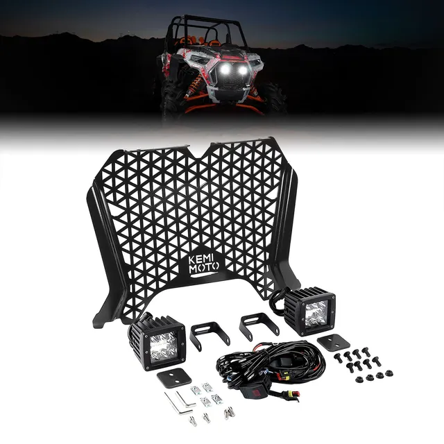 KEMIMOTO Griglia Anteriore RZR XP 1000 LED Nera