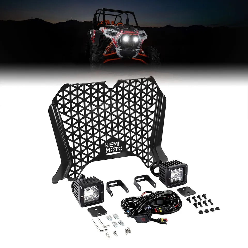 KEMIMOTO Griglia Anteriore RZR XP 1000 LED Nera