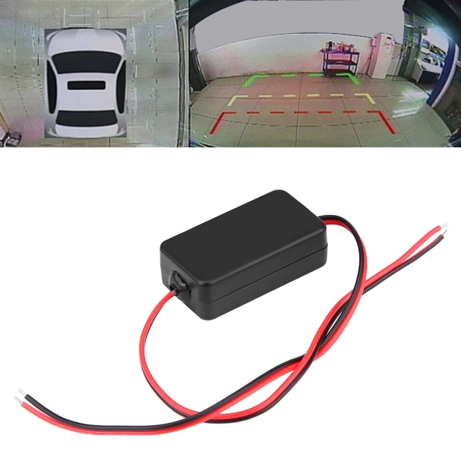 Kuuleyn filtro alimentazione retrocamera 12V DC nero anti-interferenze