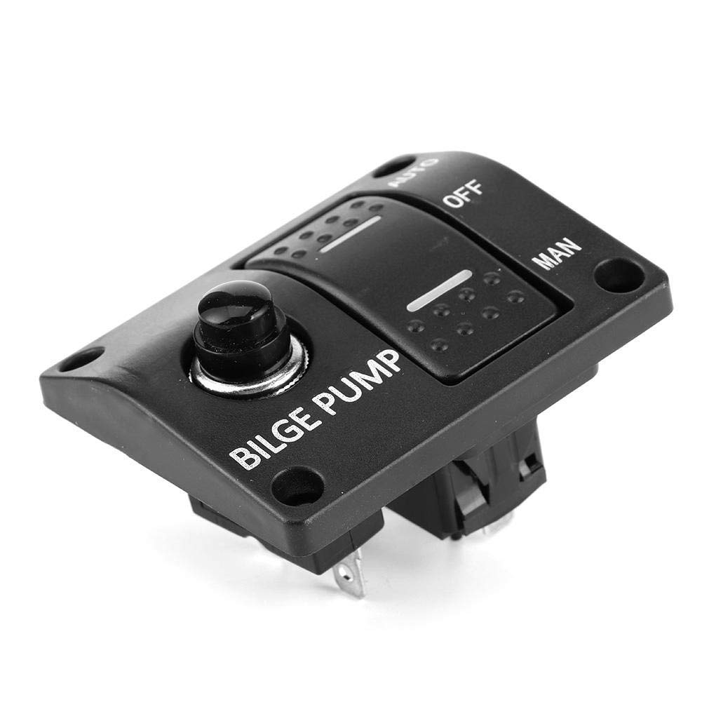 Kuuleyn Interruttore Pompa Sentina 3 Vie 12V 24V LED