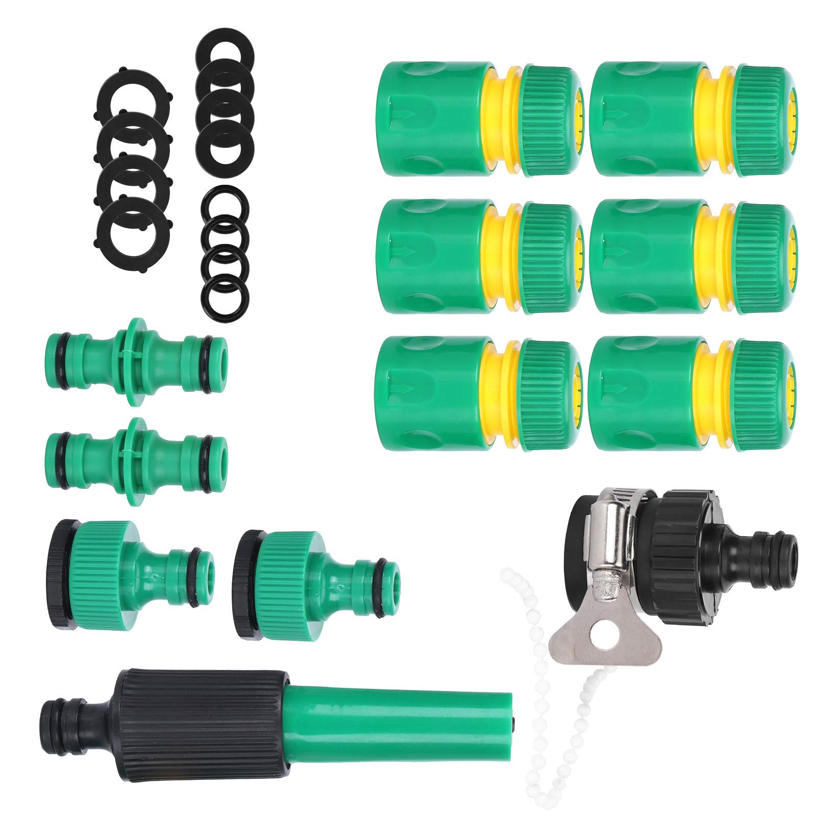 Kuuleyn Kit Irrigazione G1/2 Raccordi Tubo 24 Pezzi