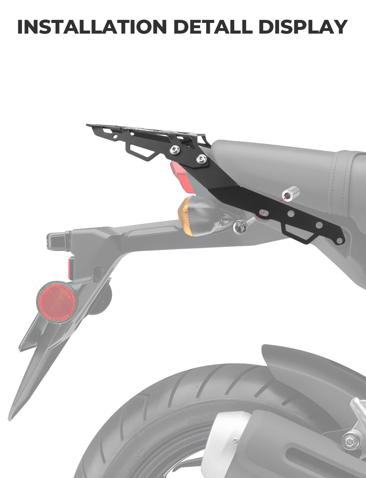 KEMIMOTO portapacchi posteriore Honda Grom 2022-2024 acciaio