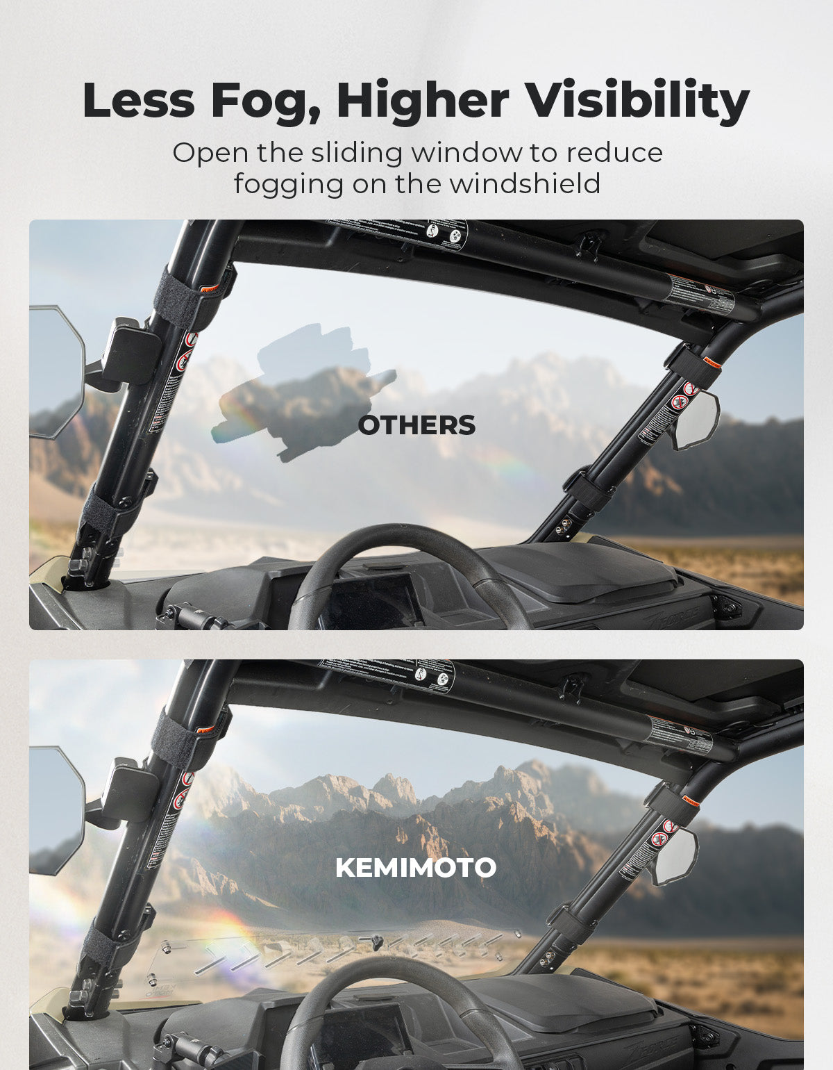 KEMIMOTO ZForce 950 parabrezza anteriore ventilato