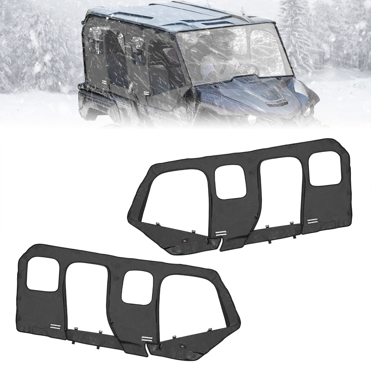 Kemimoto Wolverine X4 porte superiori trasparenti 2018-2020