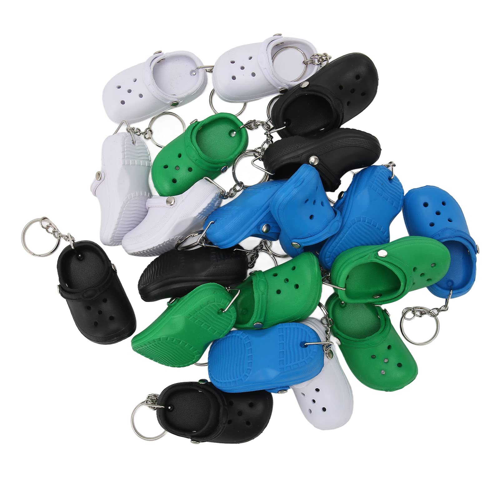 AOWINHIT Portachiavi Pantofola Silicone Mini Scarpe 20 Pezzi