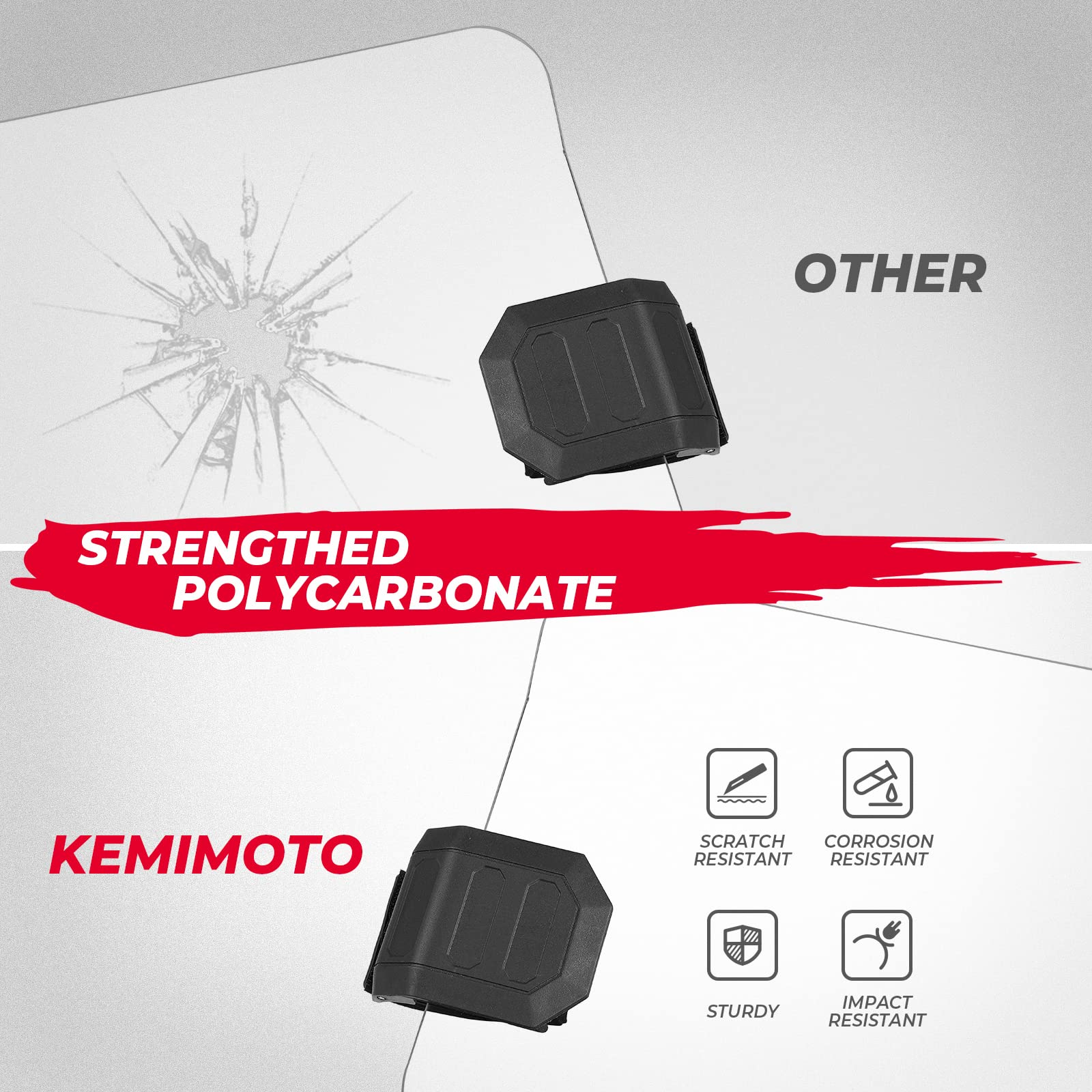 Kemimoto Maverick X3 mezzo parabrezza anteriore policarbonato