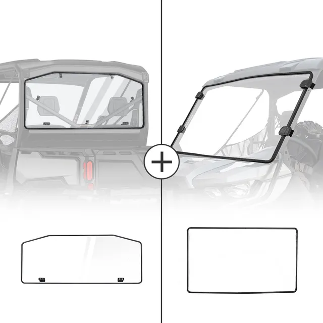 KEMIMOTO Defender parabrezza anteriore posteriore HD set