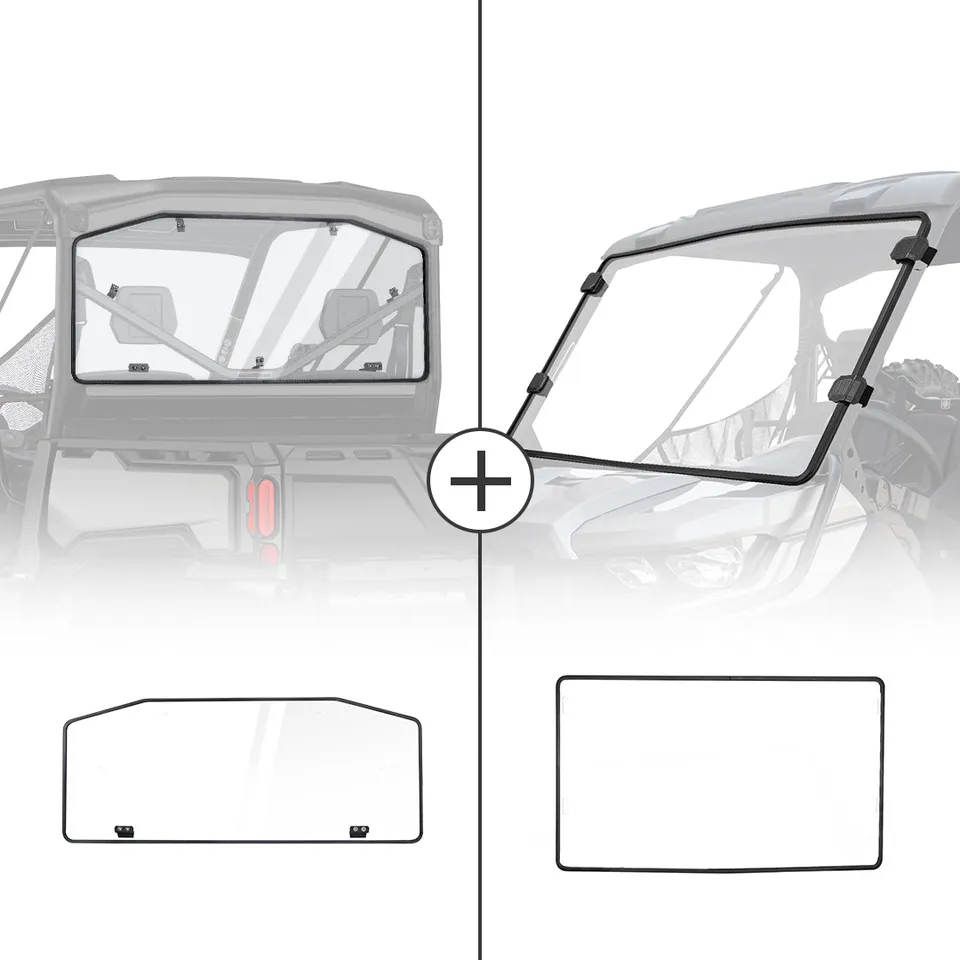 KEMIMOTO Defender parabrezza anteriore posteriore HD set