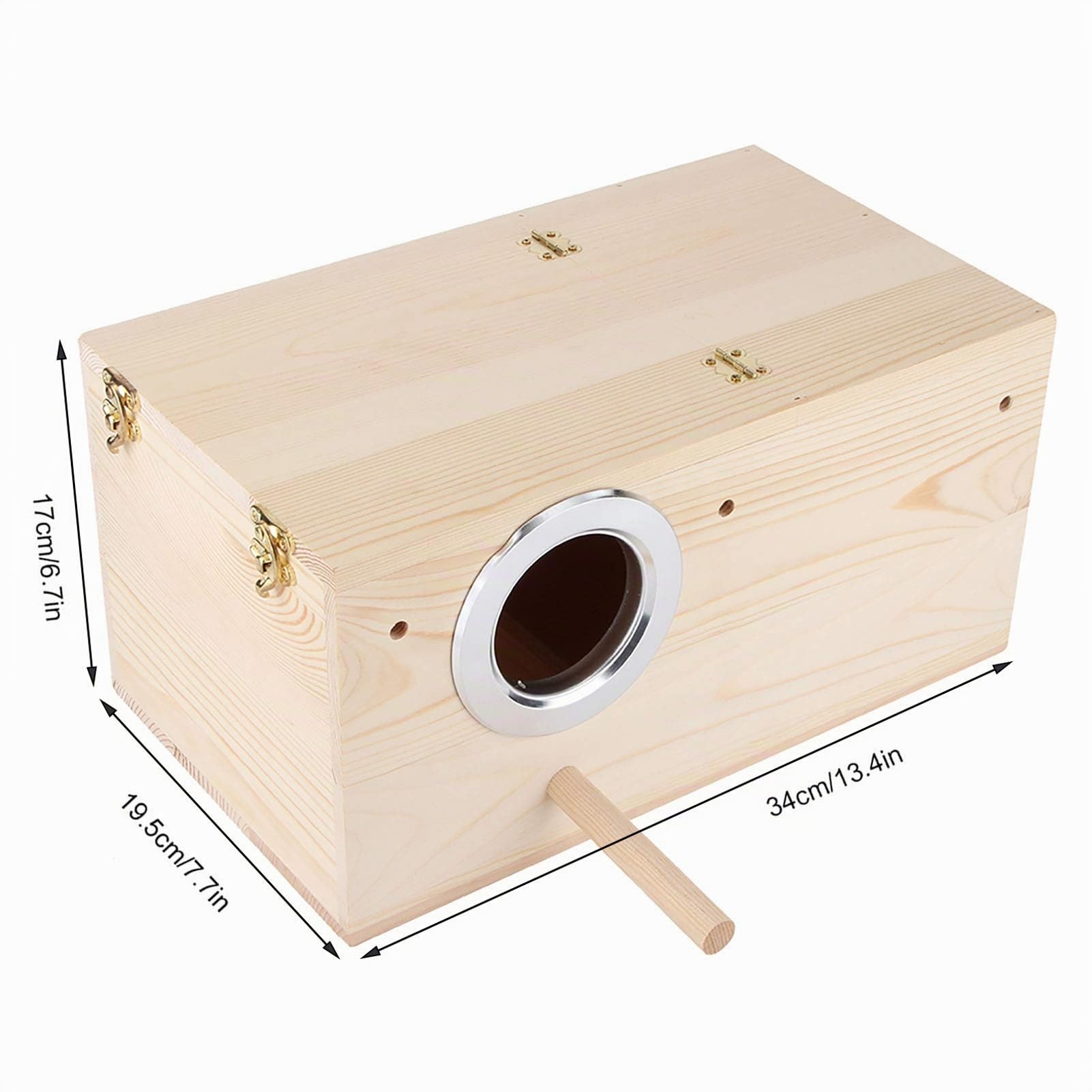 Hapivida Nido Uccelli Legno 34x19,5x17 cm per Parrocchetti
