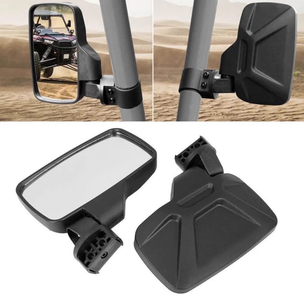 Kuuleyn Kit Specchietti ATV UTV centrale laterali neri