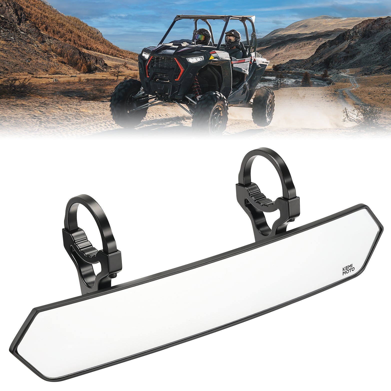 Kemimoto Specchietti UTV Laterali + Centrale Roll Bar 44-51mm