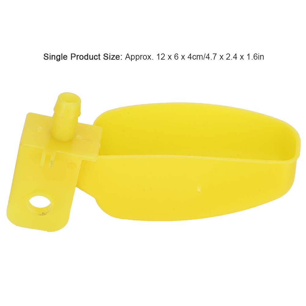 Kuuleyn Abbeveratoio Automatico Polli Giallo Destra 10 Pezzi