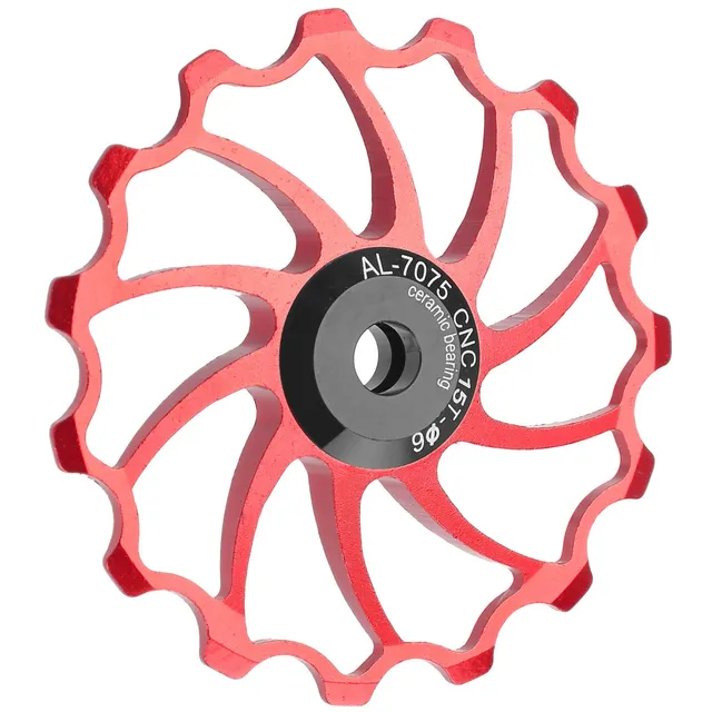 Kuuleyn Puleggia Cambio 15T Rotellina Ceramica Rosso