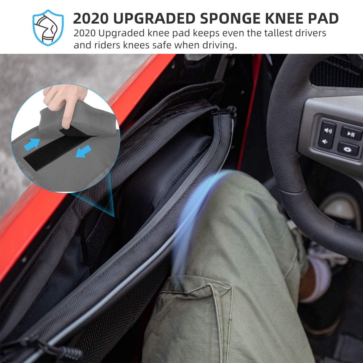 KEMIMOTO RZR PRO XP borse portiera coppia con ginocchiera