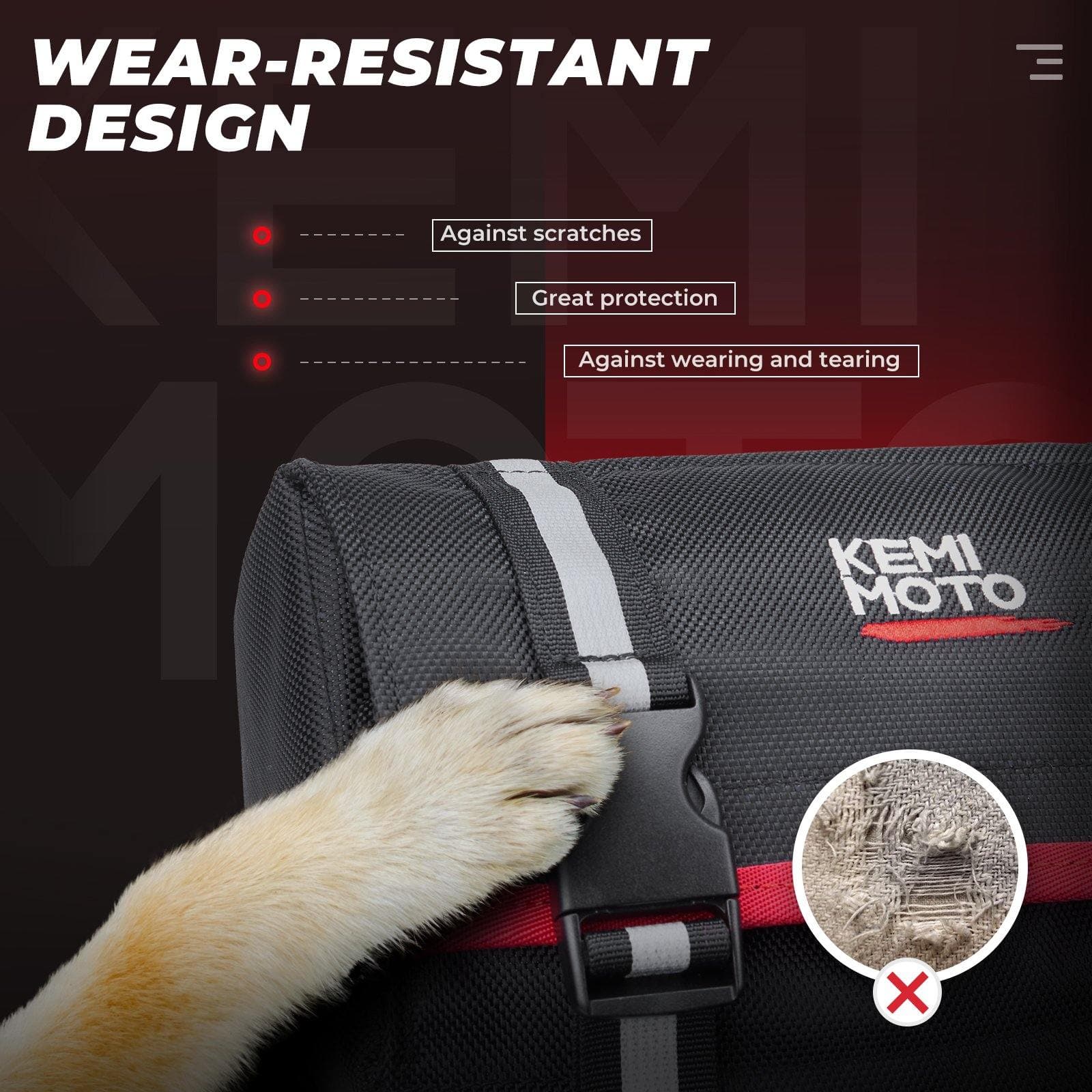 KEMIMOTO Borsa Parafango ATV Tessuto con Termica