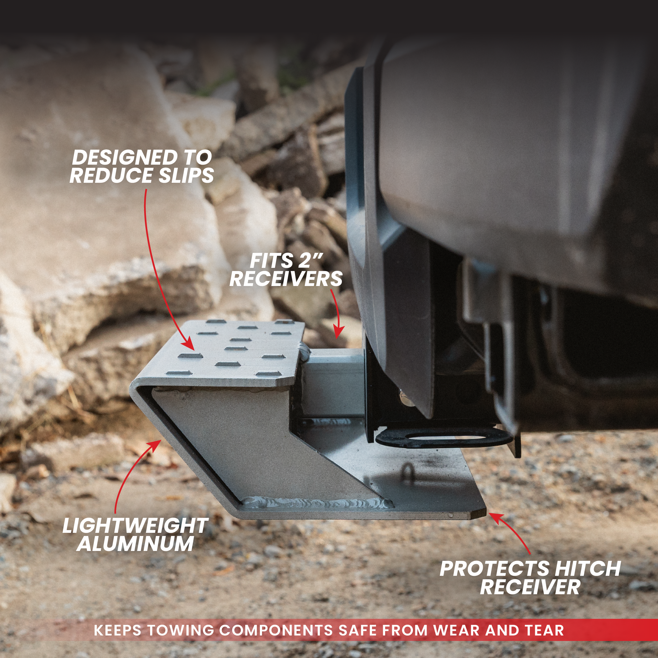 GEN-Y Hitch Skid Plate copertura gancio traino 2 pollici alluminio