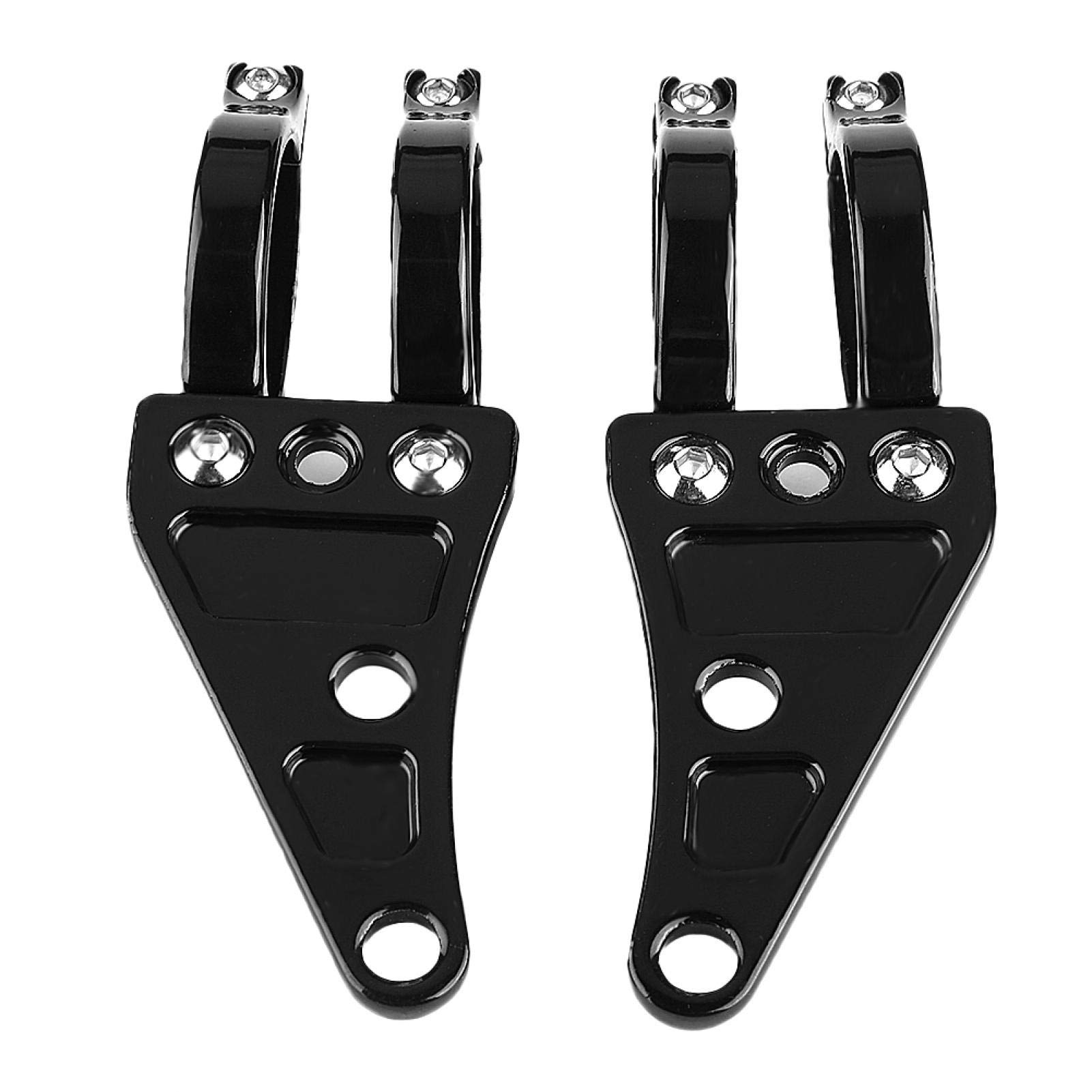 Kuuleyn staffa faro moto alluminio nera 2 pezzi 35-43 mm