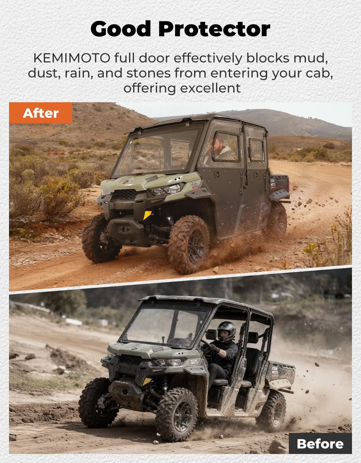 Kemimoto porte 2-in-1 Can-Am Defender MAX HD