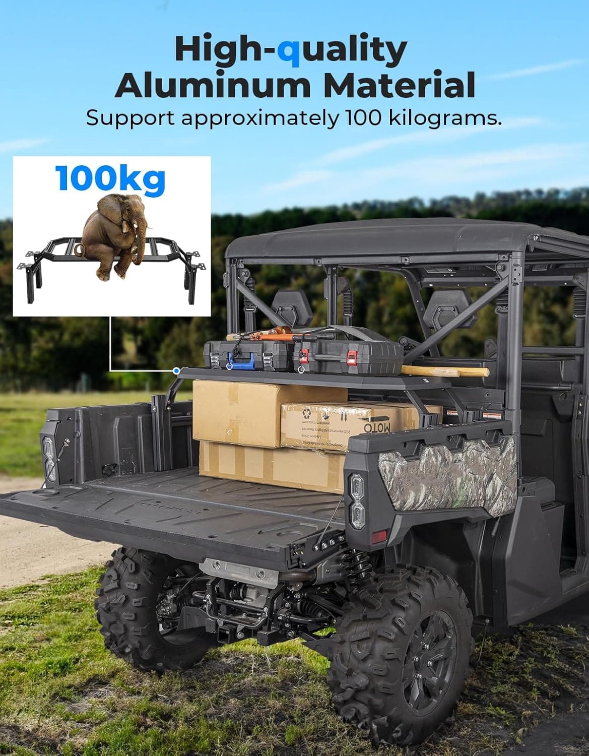KEMIMOTO UForce 1000 portapacchi posteriore alluminio regolabile