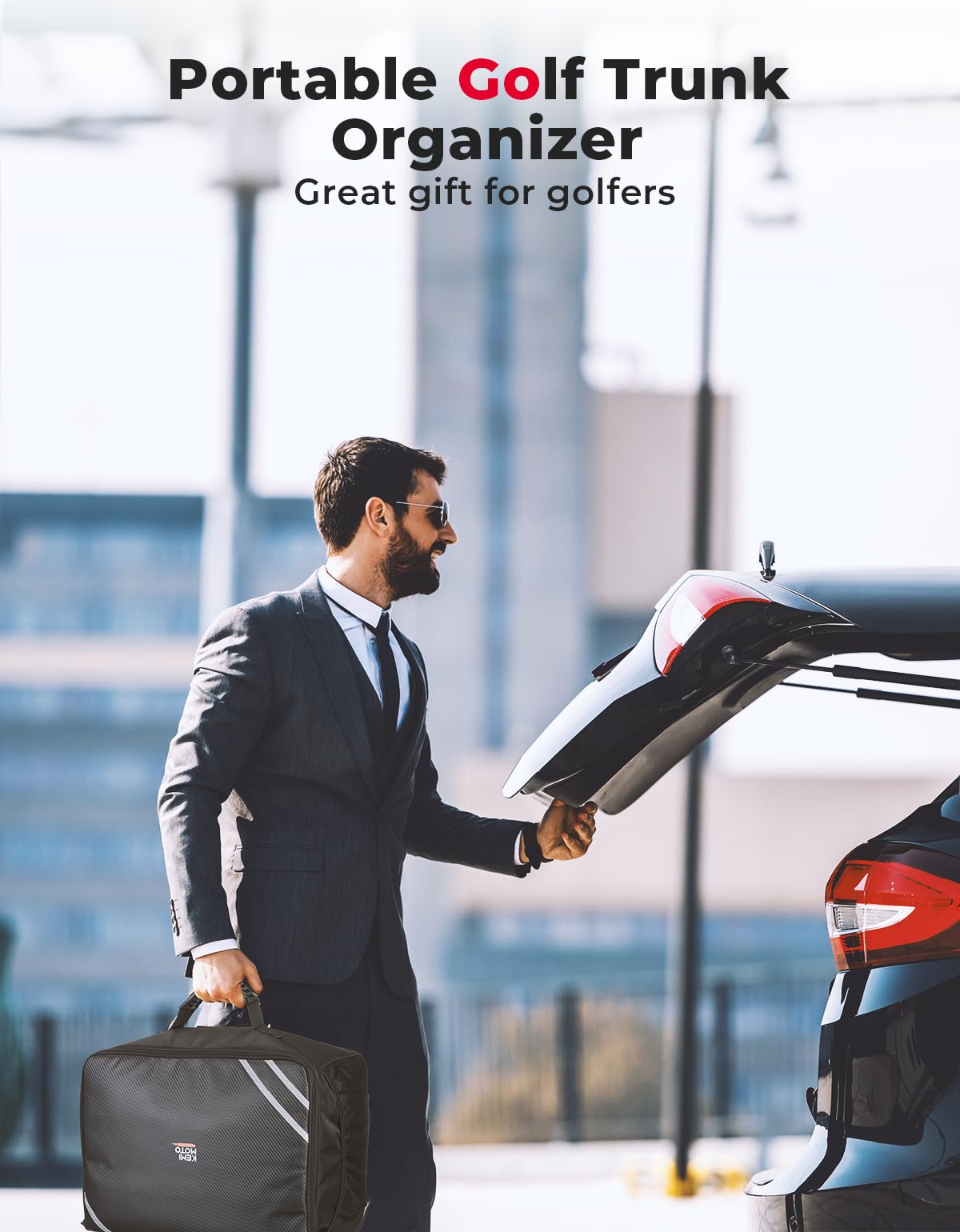 KEMIMOTO Organizer Baule Auto Golf 33L Pieghevole Impermeabile