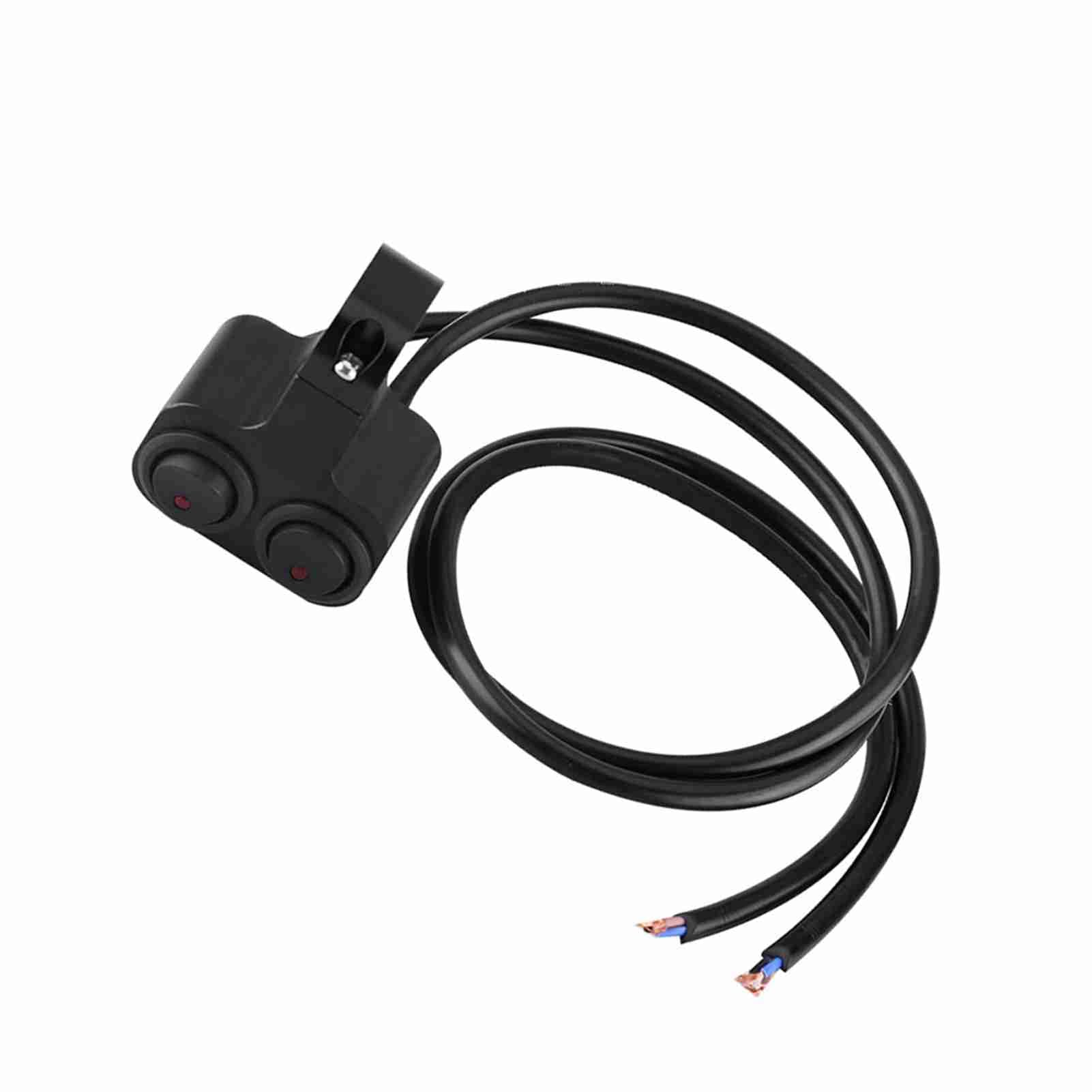 AOWINHIT 25 mm interruttore manubrio doppio con spia