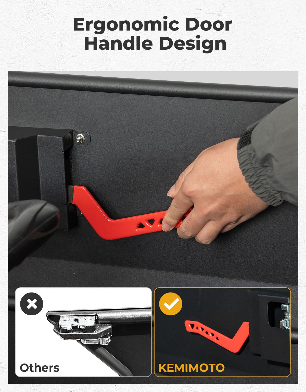 KEMIMOTO ZFORCE porte alluminio UTV inserti neri