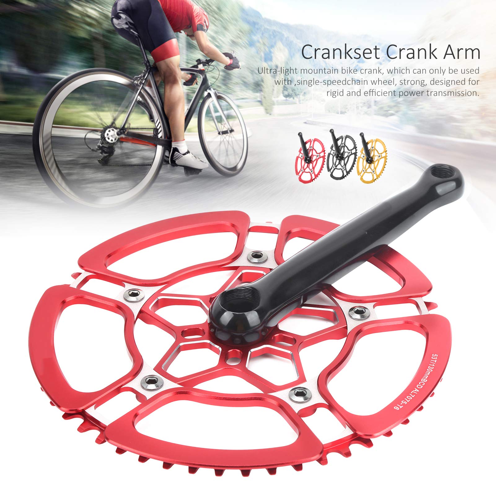 Kuuleyn Guarnitura Bici 53T 170mm Velocità Singola