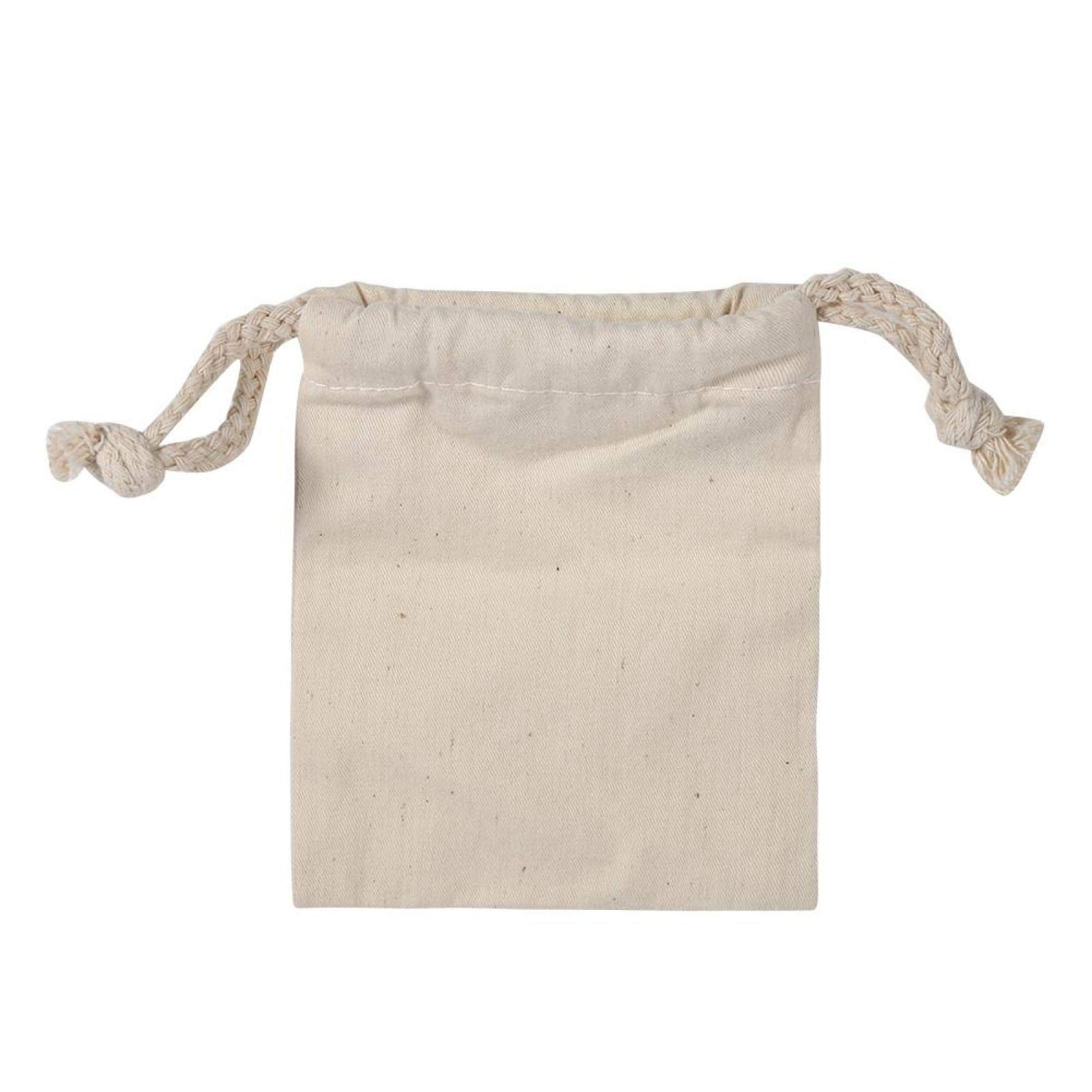 Kuuleyn sacchetto cotone 10x12 cm coulisse naturale