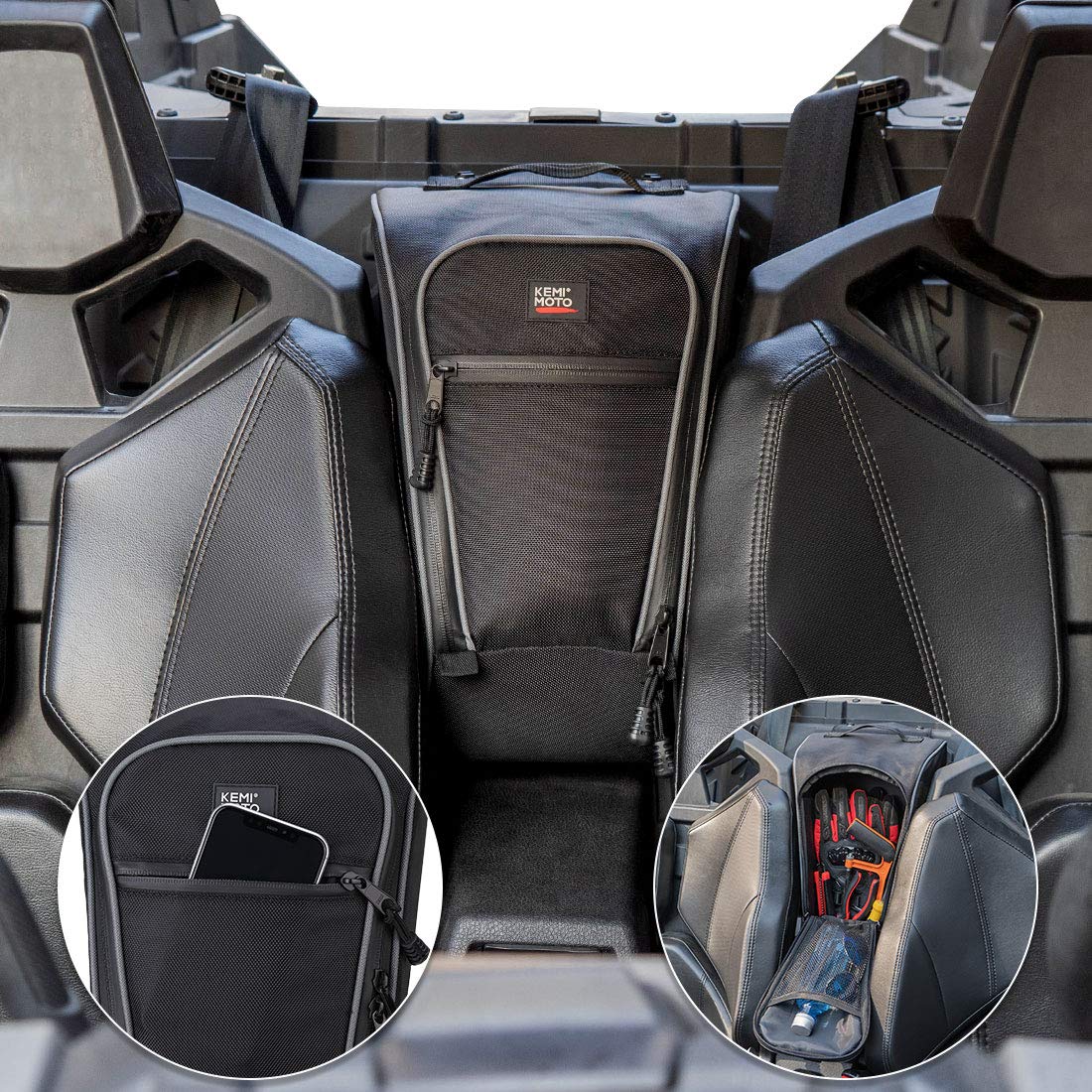 KEMIMOTO RZR PRO XP borsa centrale impermeabile 1680D