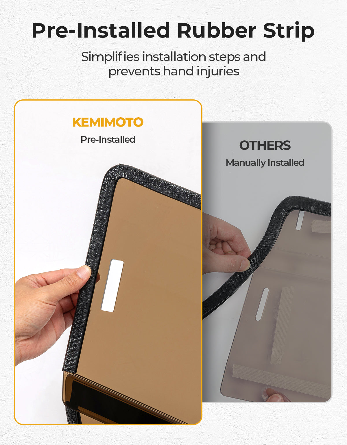 KEMIMOTO ZForce 950 parabrezza posteriore oscurato anti UV