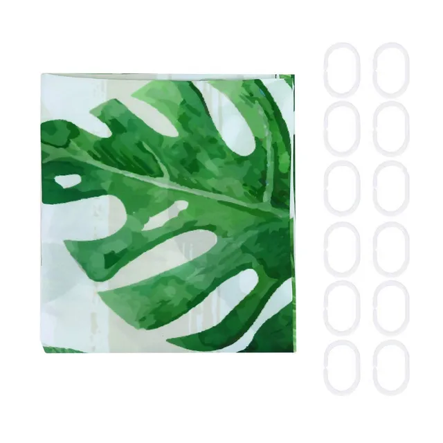 Kuuleyn Tenda Doccia Botanica Poliestere 150x180 cm Foglie