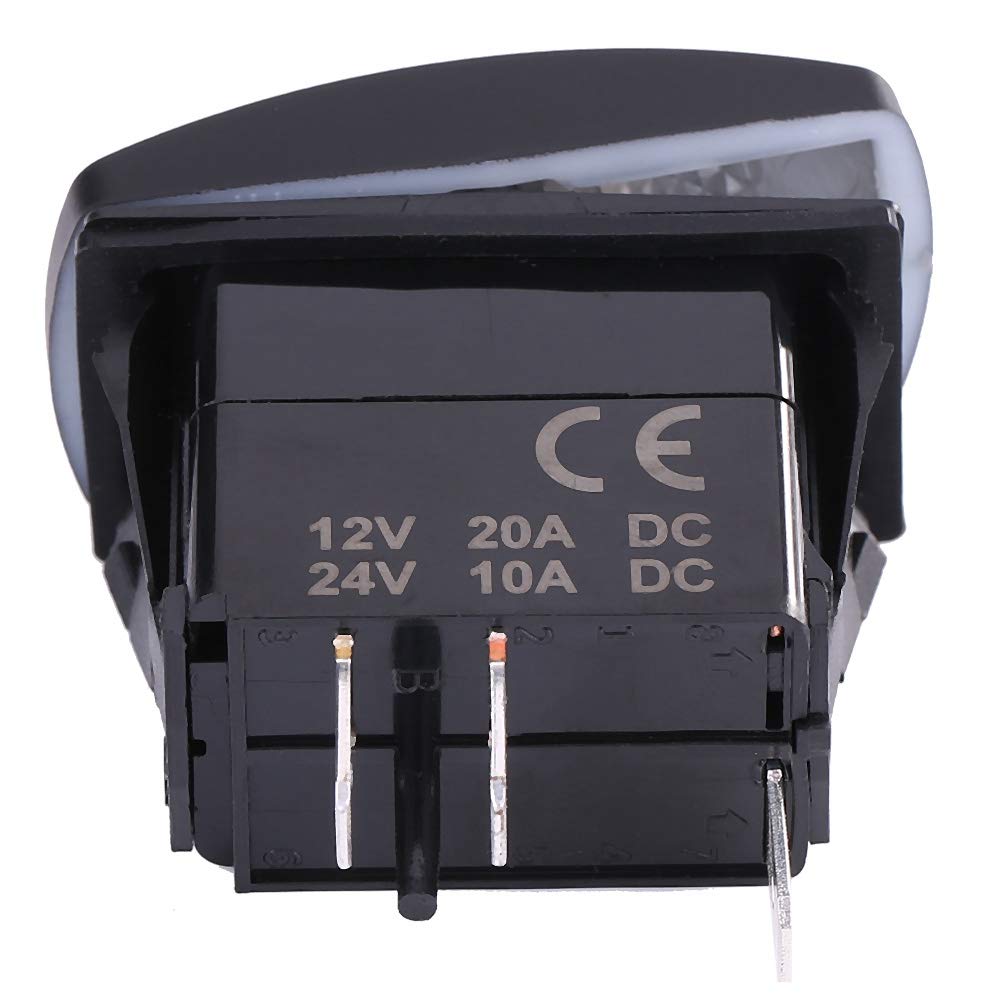 Kuuleyn Interruttore Bilanciere 12V-24V 3 Pin On-Off Nero